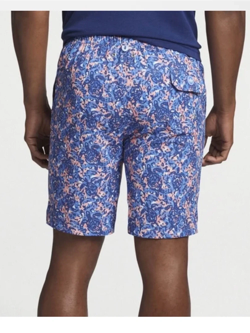 Peter Millar Men’s Seaside Turtle Tide Lined Swim Trunks Sz-Medium Beach Resort.